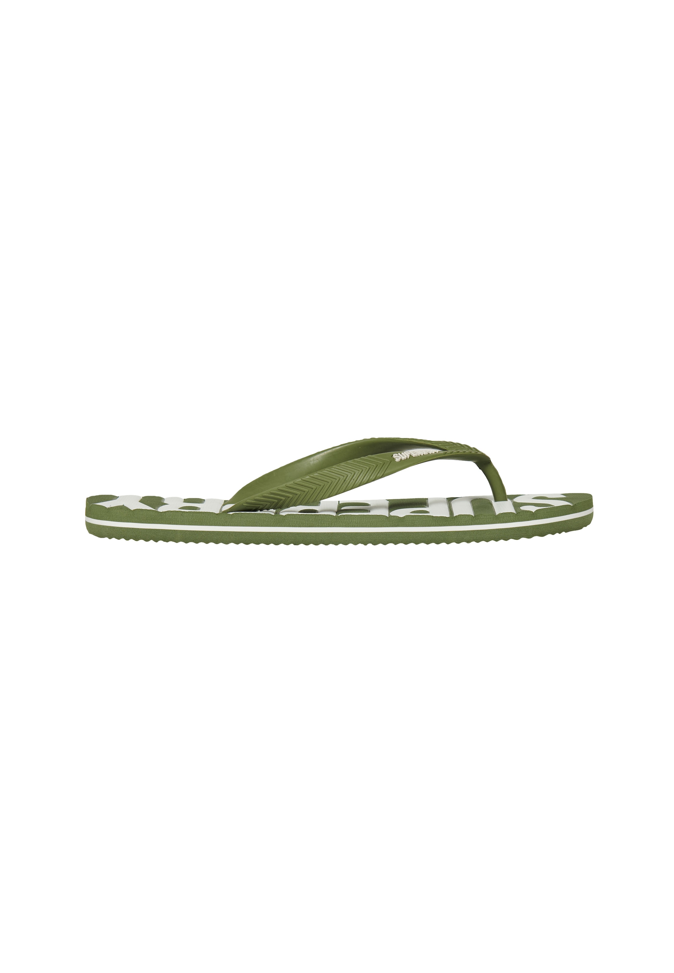 Superdry Teenslippers in Groen: voorkant