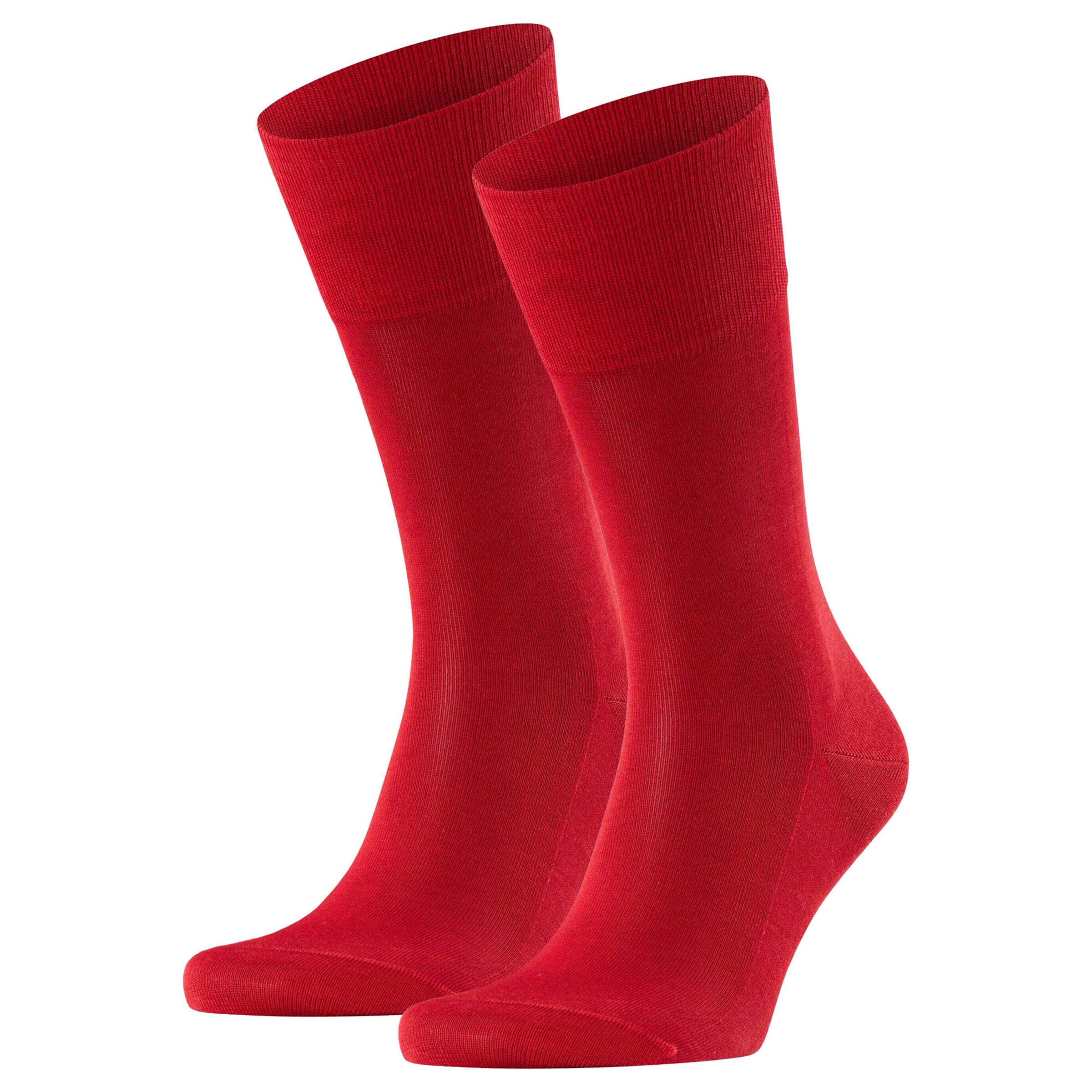 Chaussettes FALKE en rouge : devant