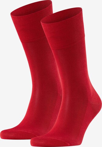 Chaussettes FALKE en rouge : devant