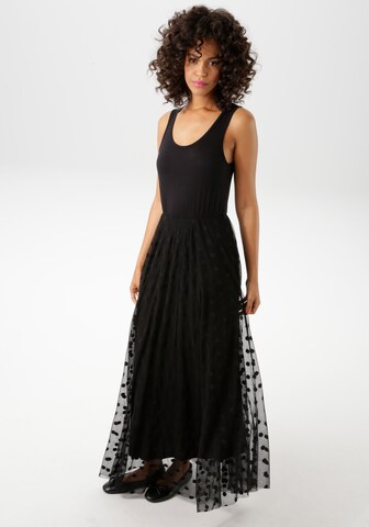 Aniston CASUAL Kleid in Schwarz: Vorderseite