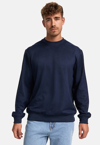 INDICODE JEANS Sweatshirt 'Coleman' in Blauw: voorkant