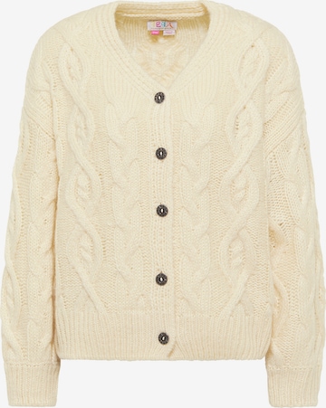 IZIA Oversized Cardigan in White: front