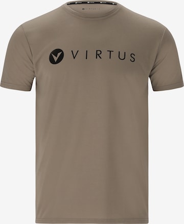 Virtus Shirt 'EDWARDO' in Bruin: voorkant