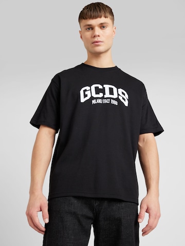 T-Shirt GCDS en noir : devant