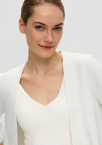 Cardigan s.Oliver BLACK LABEL en blanc