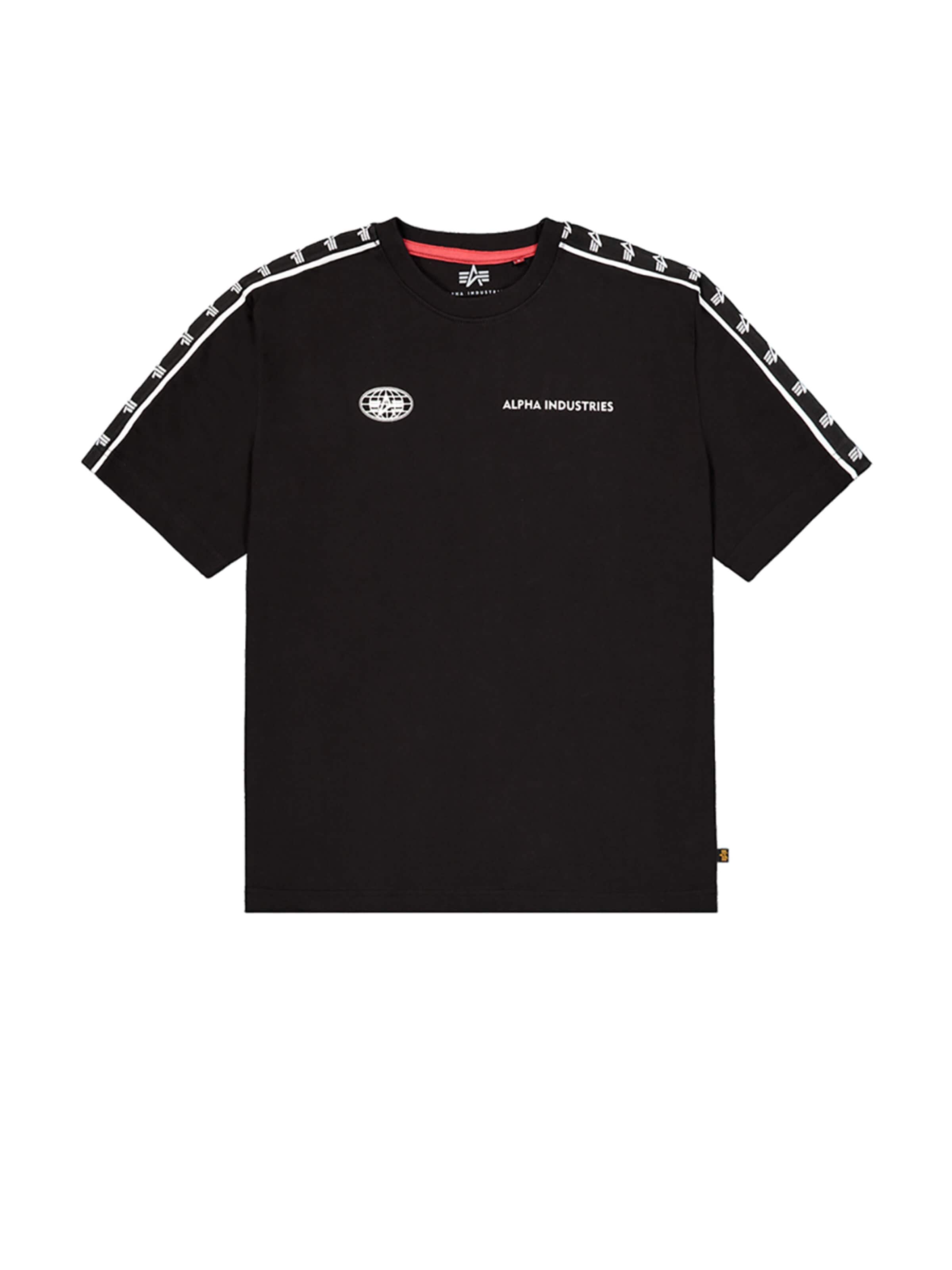 ALPHA INDUSTRIES Shirt‌‌‌‌‌ in Schwarz: Vorderseite
