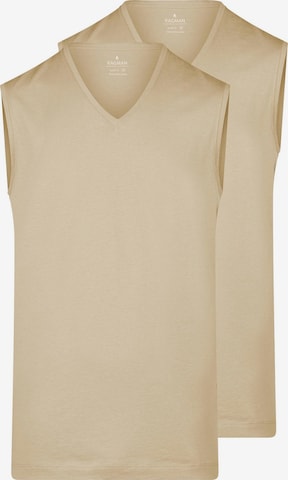 Ragman Unterhemd 'Basic' in Beige: Vorderseite
