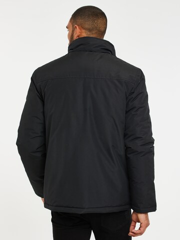 Threadbare Between-Season Jacket 'Rutherglen' in Black