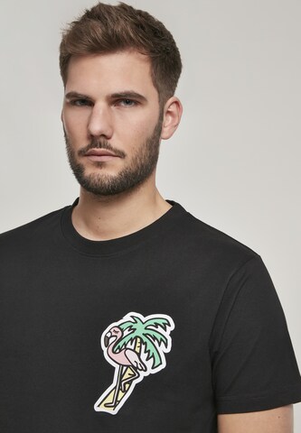 T-Shirt 'Flamingo' Mister Tee en noir