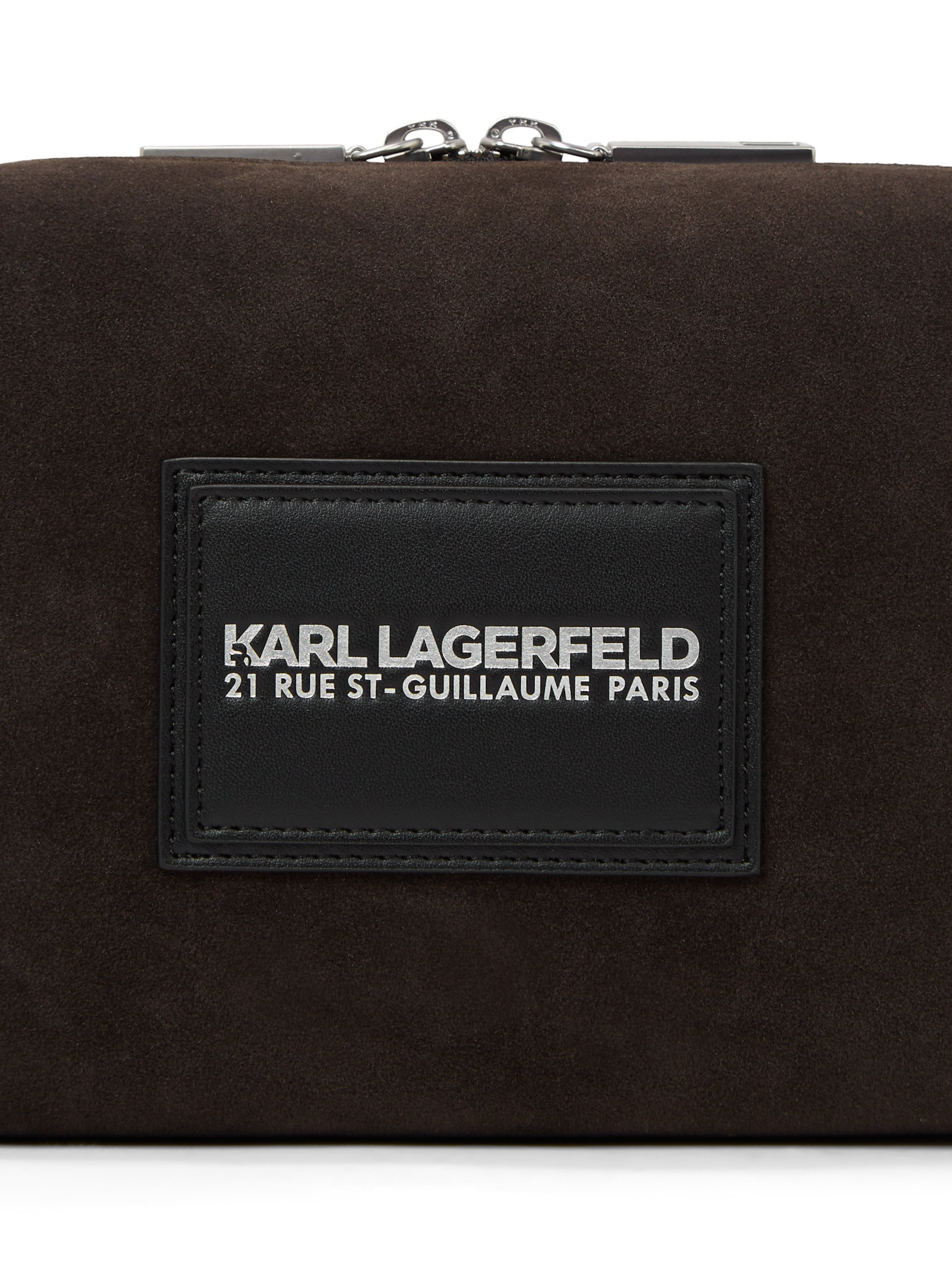 Karl Lagerfeld Axelremsväska 'Traveller' i brun