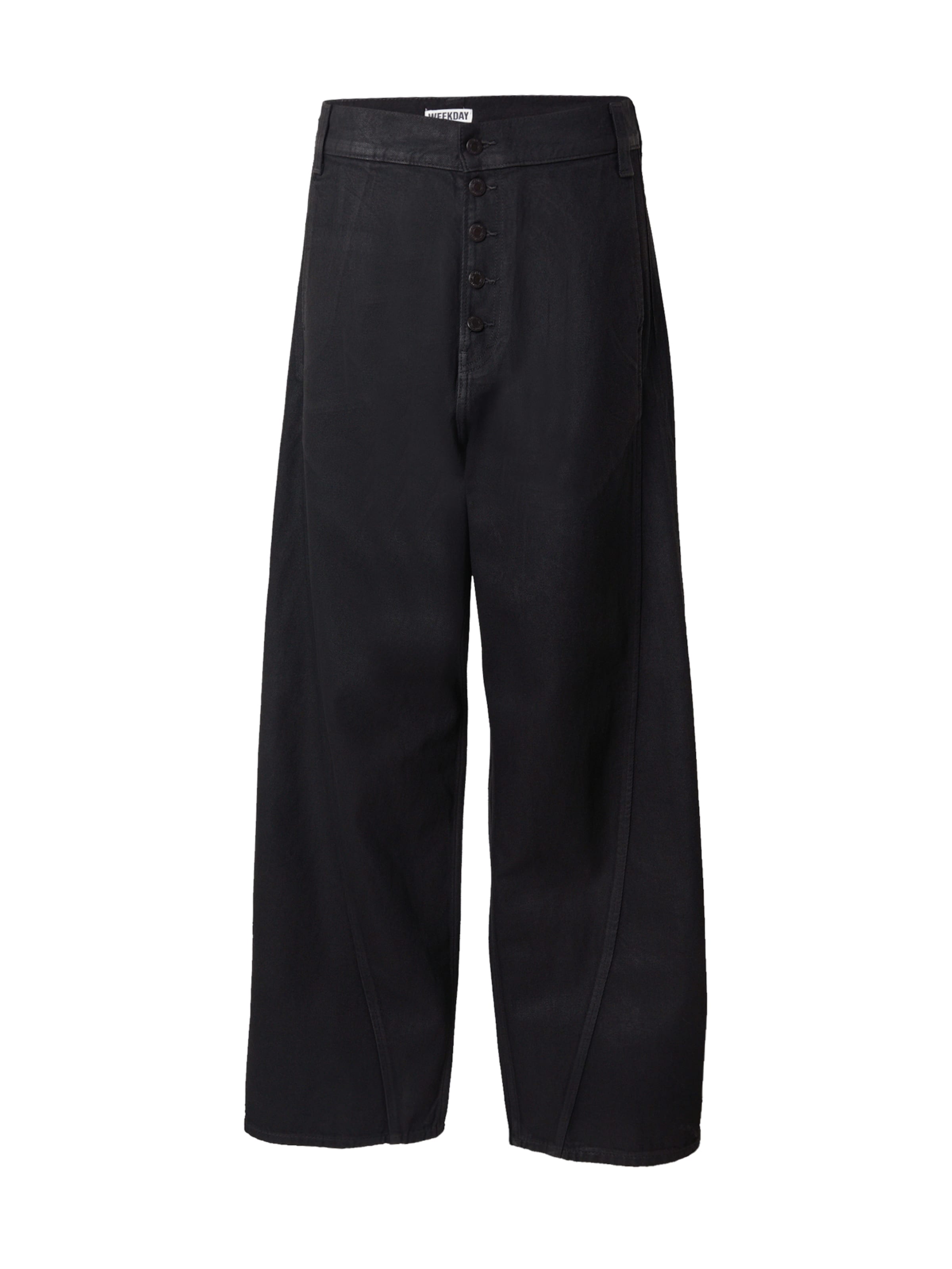 juoda WEEKDAY „Baggy“ Džinsai 'Astro': priekis