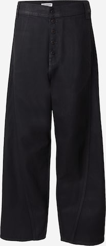 juoda WEEKDAY „Baggy“ Džinsai 'Astro': priekis