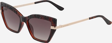 Lunettes de soleil GUESS en marron : devant
