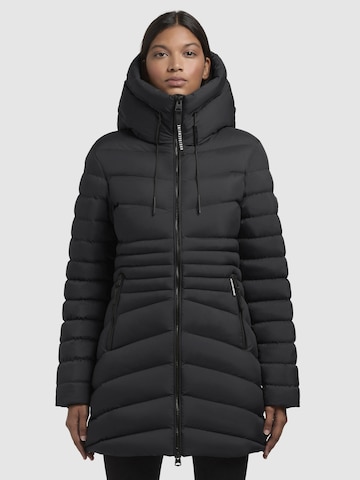 Manteau d’hiver 'SAMAR' khujo en noir : devant