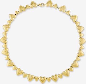 Copenhagen Studios Kette 'Puffy Hearts' in Gold: Vorderseite