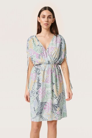 SOAKED IN LUXURY Summer dress in Mixed colours: front