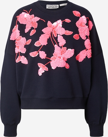 Essentiel AntwerpSweater majica 'Jaga' - plava boja: prednji dio