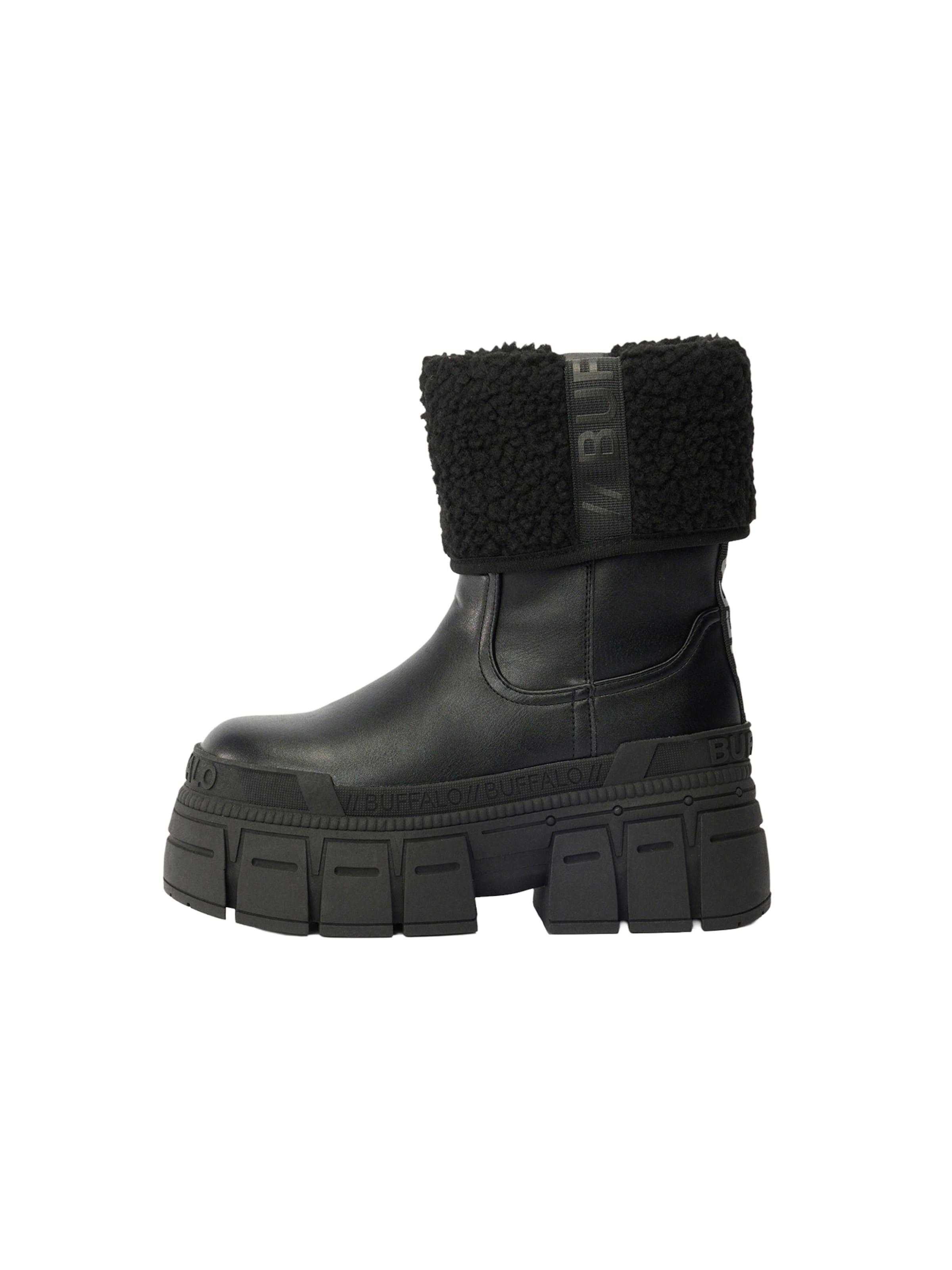 BUFFALO Μποτάκι &#x27;GOSPHER FOLD&#x27; σε μαύρο: μπροστά