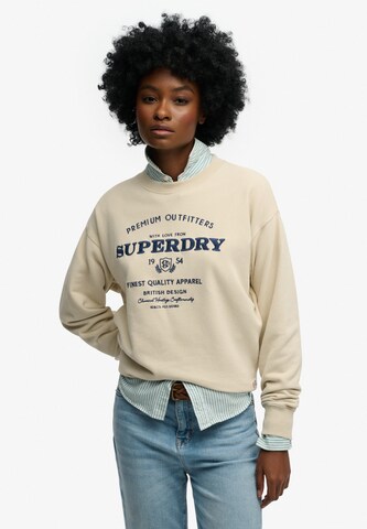 Superdry & Co Sweatshirt in Beige: Vorderseite