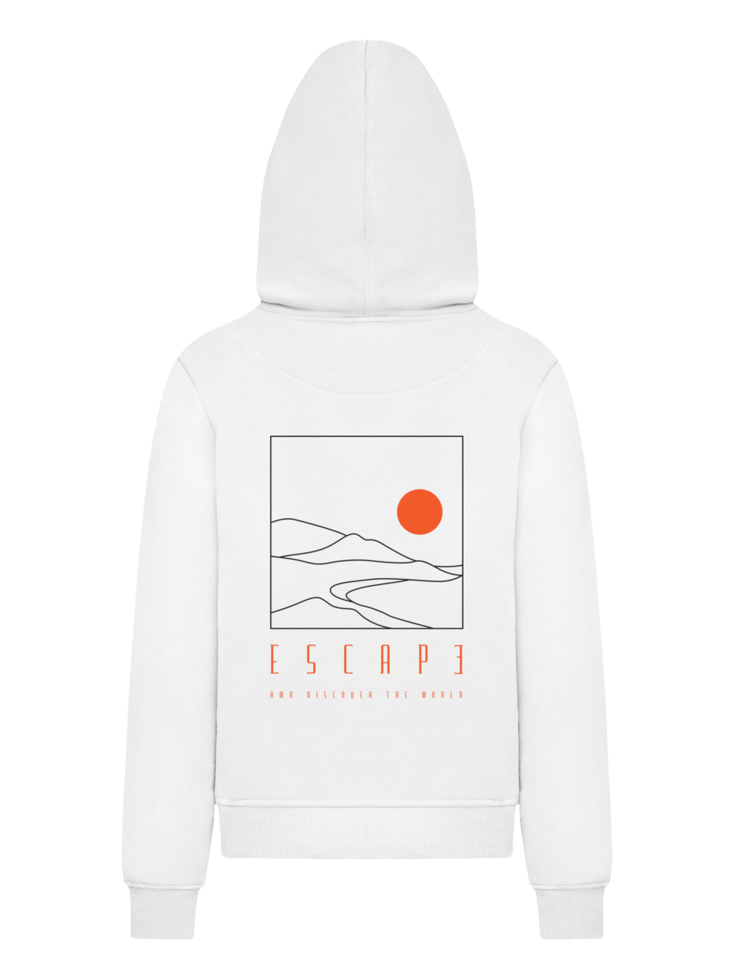 Sweat 'Escape Discover the World Landscape' F4NT4STIC en blanc