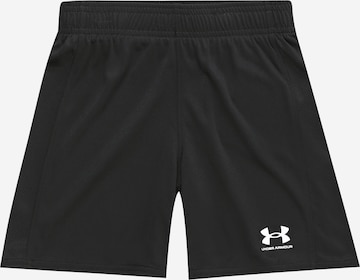 UNDER ARMOUR Regularen Športne hlače | črna barva: sprednja stran