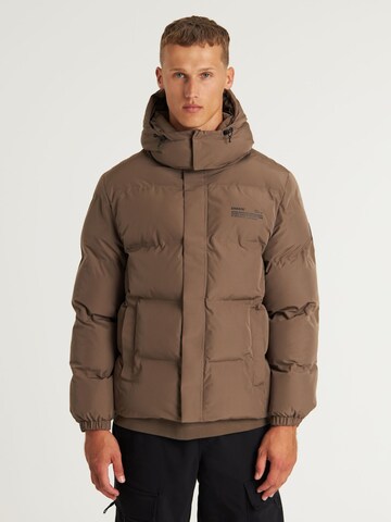 Veste d’hiver CHASIN' en marron : devant