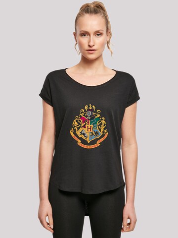 F4NT4STIC Shirt 'Harry Potter Hogwarts' in Zwart: voorkant