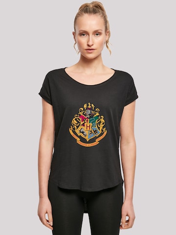 F4NT4STIC Shirt 'Harry Potter Hogwarts' in Zwart: voorkant