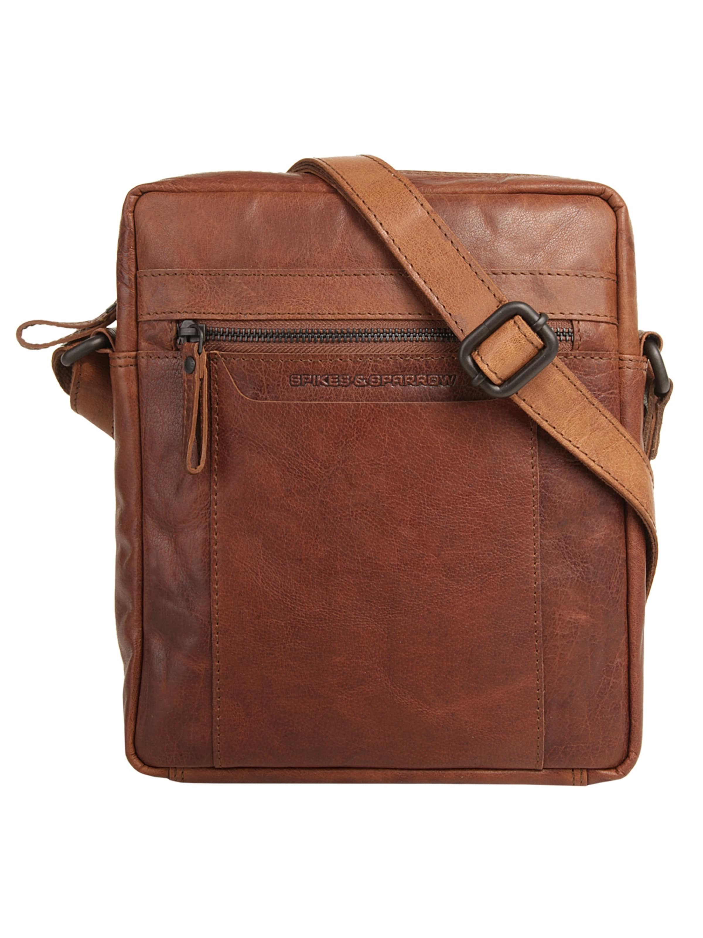 Spikes & Sparrow Crossbody Bag in Brown: front
