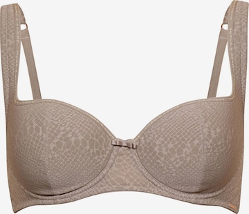 Marc & André T-shirt Bra in Brown: front