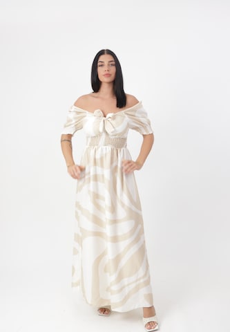 Elara Dress in Beige