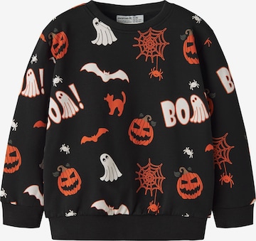 NAME IT Sweatshirt in Zwart: voorkant