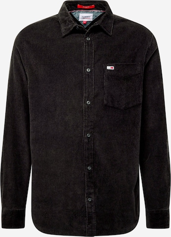 Tommy Jeans Klasický střih Košile – černá: přední strana