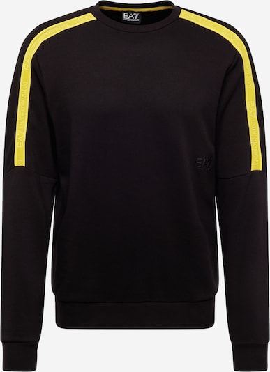 EA7 Emporio Armani Sweatshirt i gul / svart, Produktvy