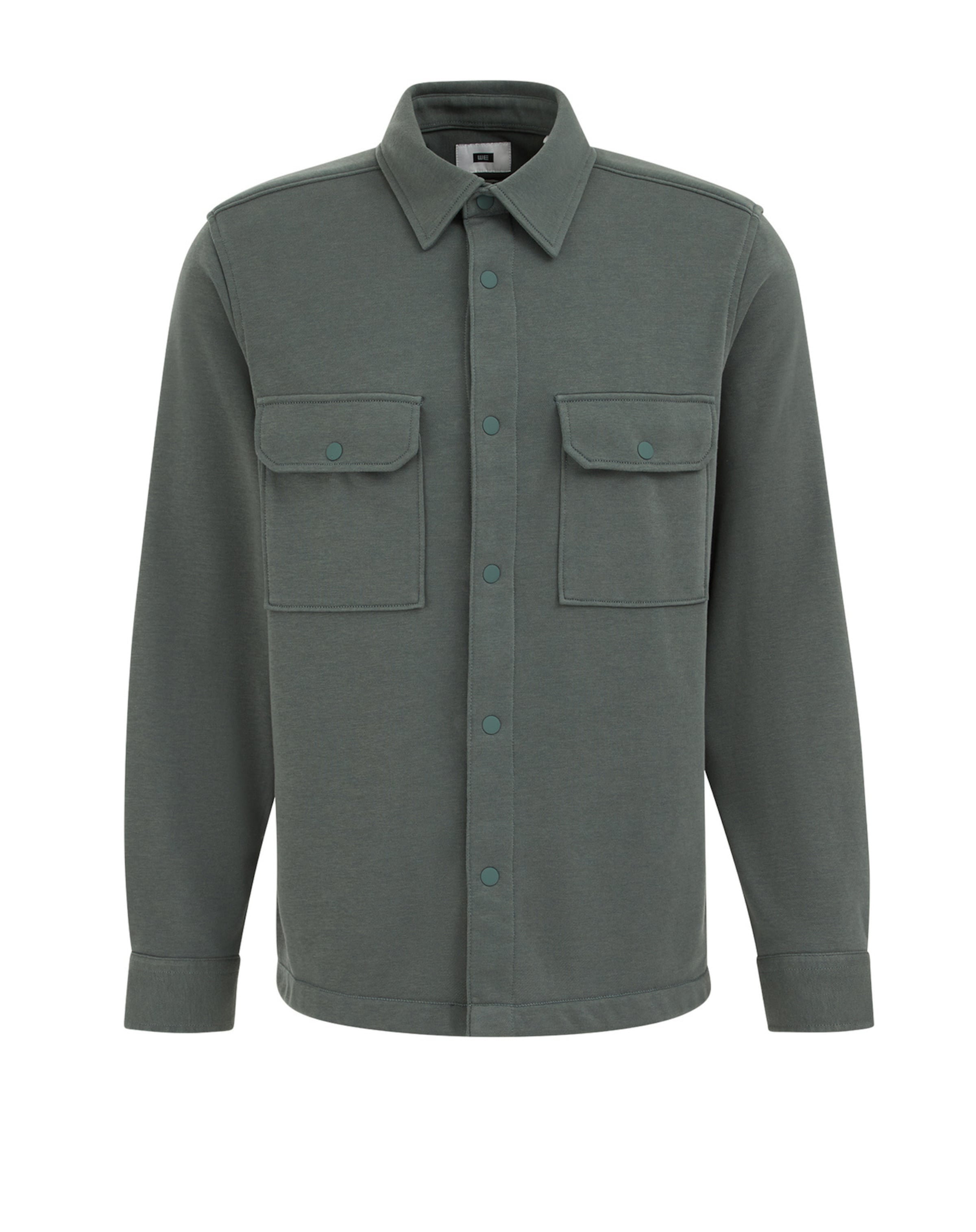 WE Fashion Prehodna jakna | zelena barva: sprednja stran