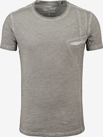 Key Largo Regular Fit T-Shirt 'Philippo' in Grau: predná strana