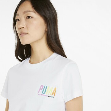 PUMA T-Shirt 'Smileworld' in Weiß
