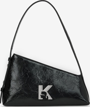 juoda KARL LAGERFELD JEANS Rankinė ant peties ' Geo Hochglänzende Schultertasche ': priekis