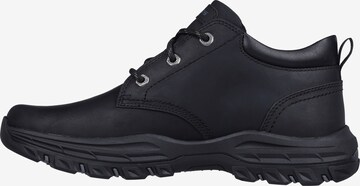 SKECHERS Lace-Up Boots in Black: front