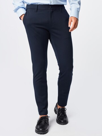 INDICODE JEANS Regular Chino 'Kolding' in Blauw: voorkant