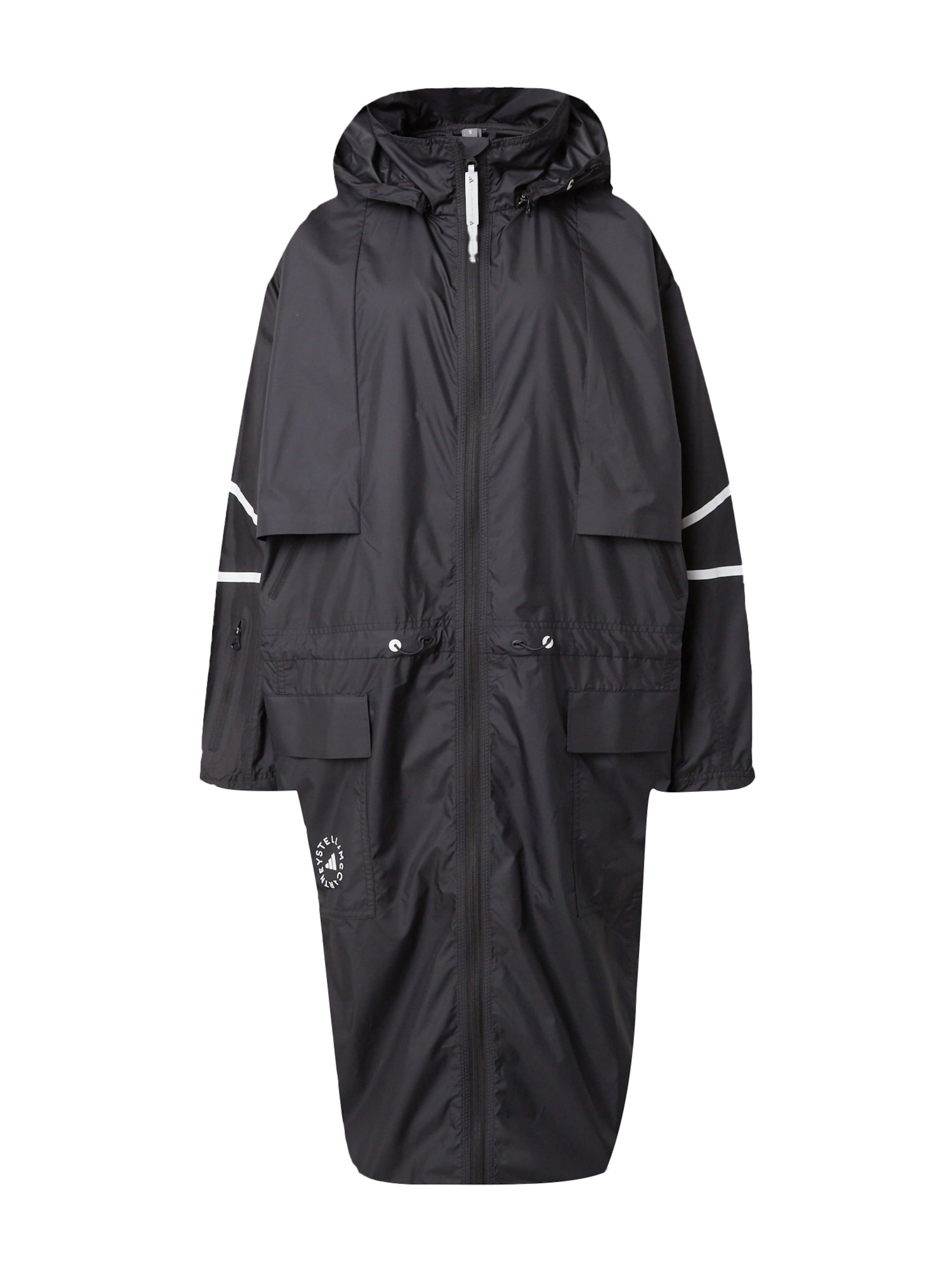 Cappotto outdoor di ADIDAS BY STELLA MCCARTNEY in nero: frontale
