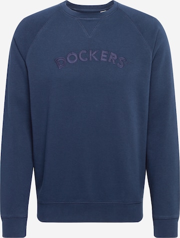 Dockers Sweatshirt in Blauw: voorkant