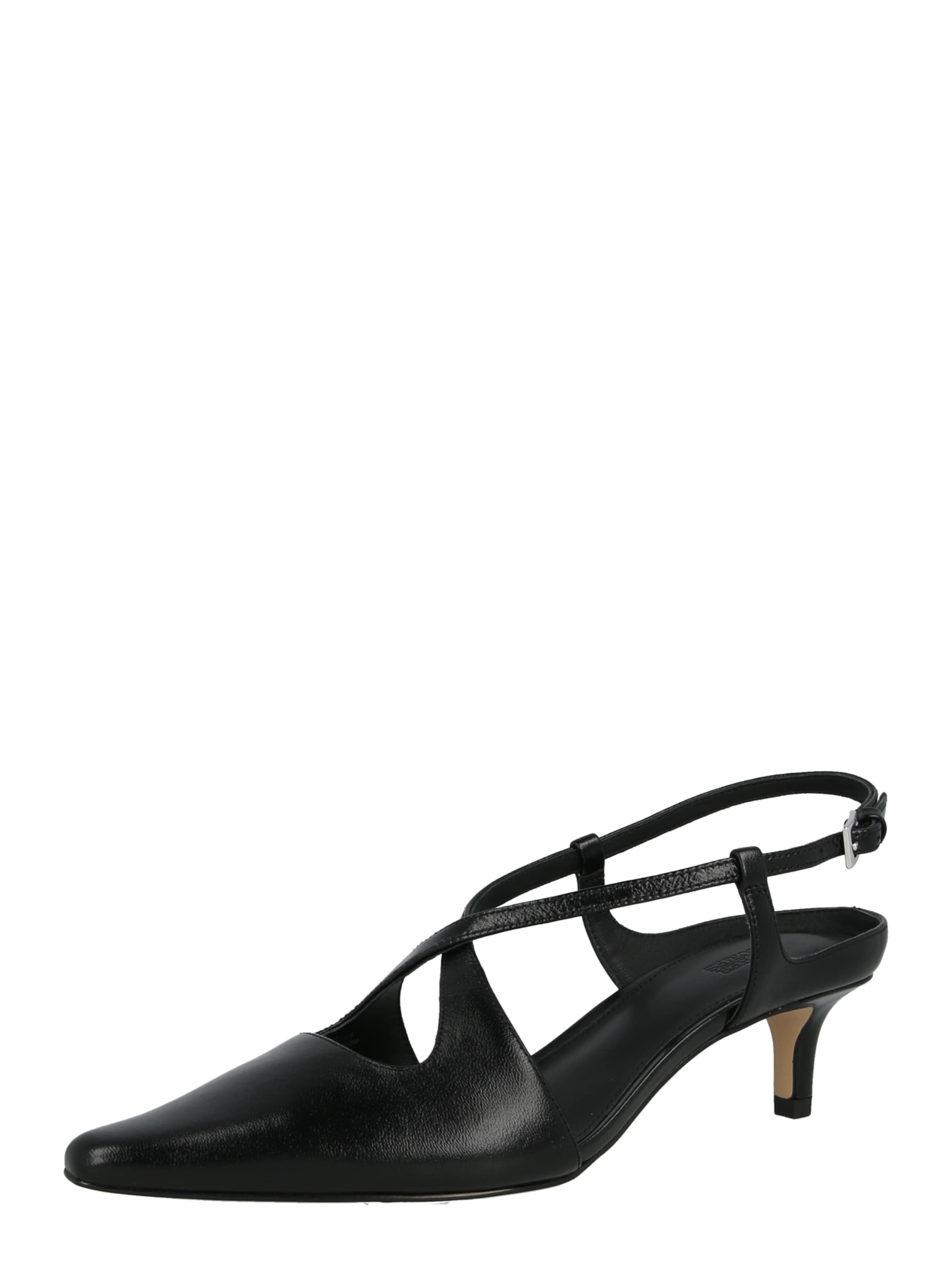 & Other Stories Лодочки с открытой пяткой в Черный: спереди