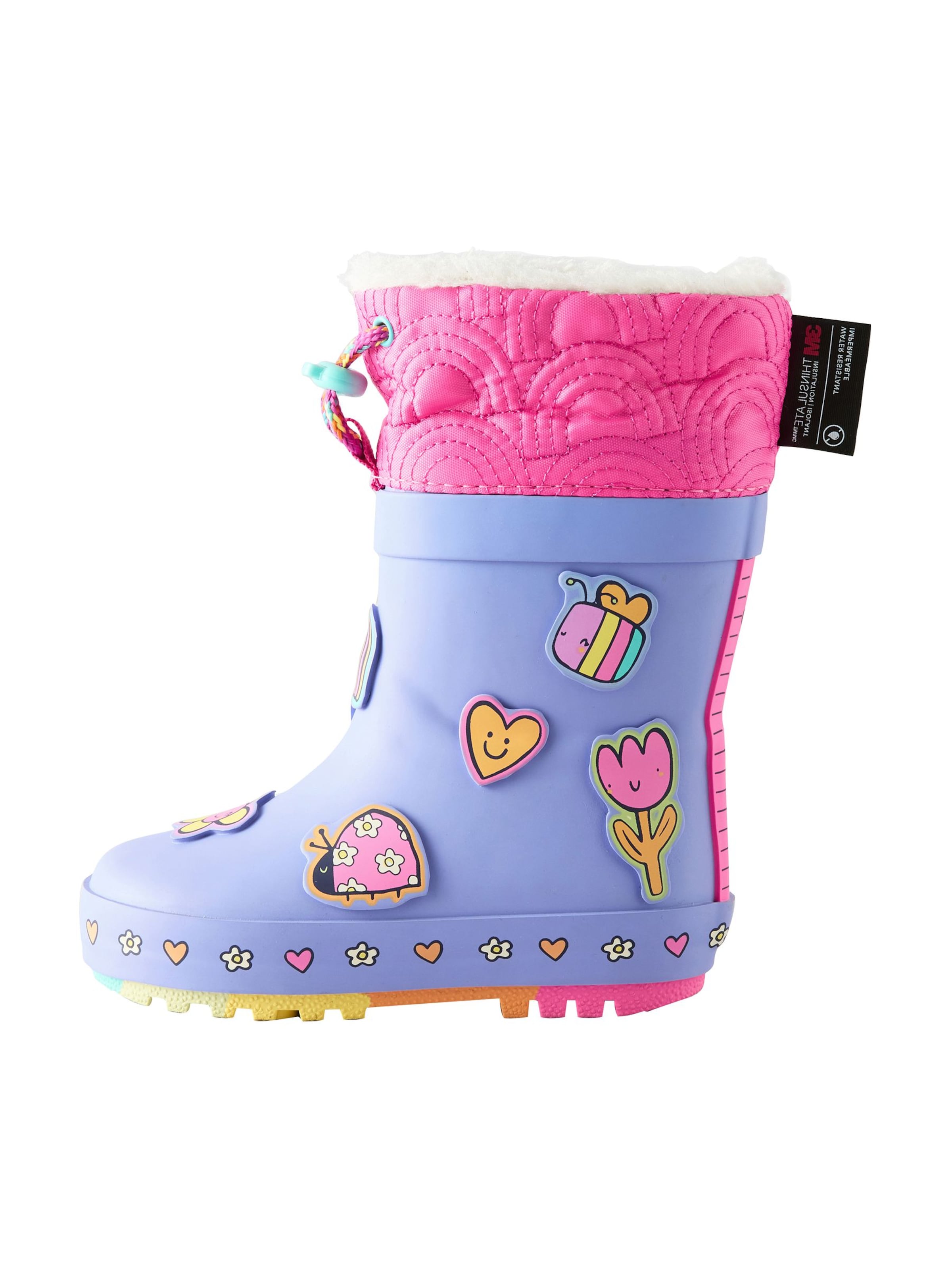 Bottes en caoutchouc Next en violet : devant