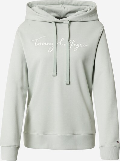 TOMMY HILFIGER Sweat-shirt en menthe / blanc, Vue avec produit