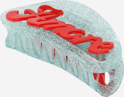 SUI AVA Haarspange 'Theresa' in pastellblau / orangerot, Produktansicht