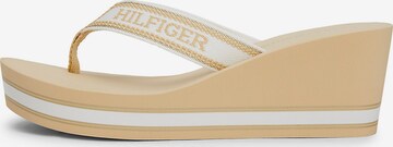 TOMMY HILFIGER Zehentrenner in Beige: predná strana