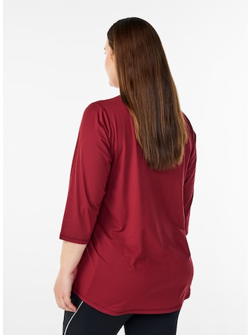 T-shirt fonctionnel 'Abasic One' Active by Zizzi en rouge