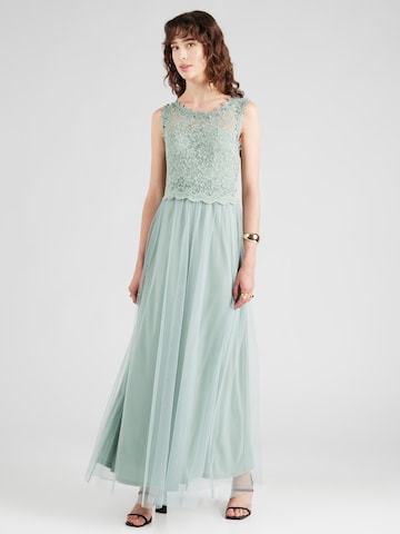 Robe de soirée VILA en vert : devant