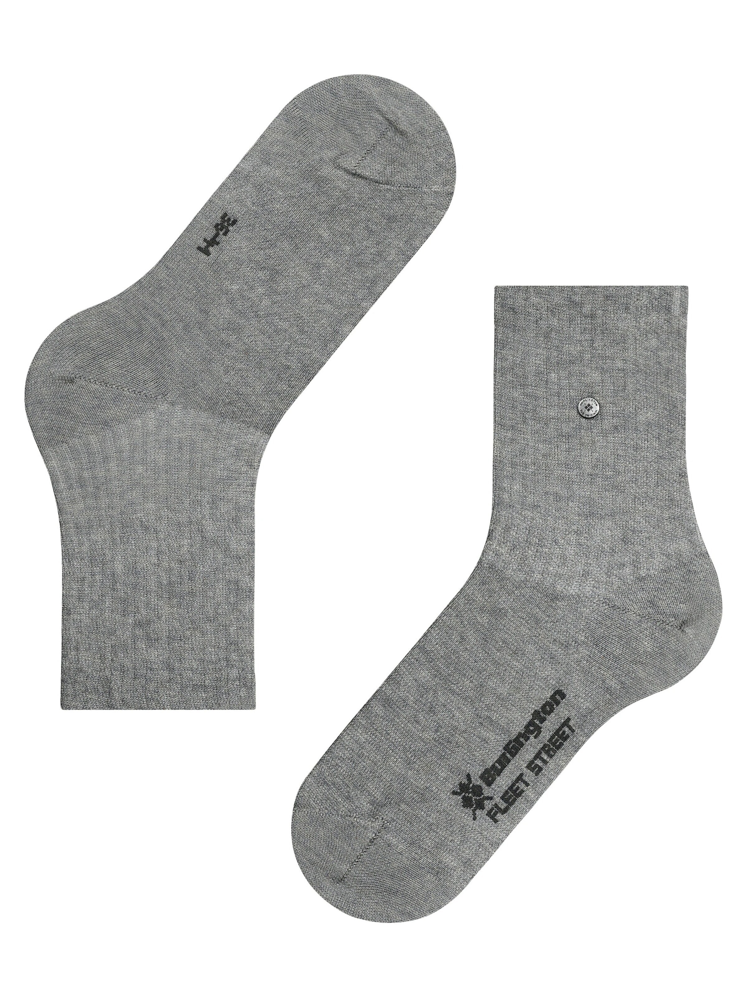 BURLINGTON Socks 'Fleet Street' in Grey